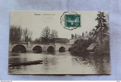 Cpa 1908, Cloyes, pont sur le Loir, Eure et Loir 28