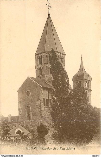 CPA Cluny Clocher de l'Eau Benite
