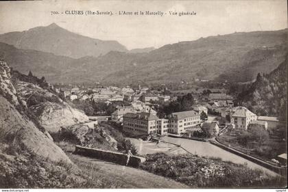 CPA CLUSES Arve Marcelly vue générale