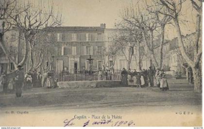 83 LOT VAR 4 CPA COGOLIN PLACE DE LA MAIRIE