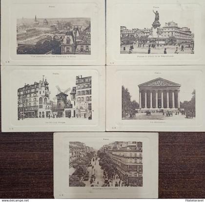 FRANCIA - CARTOLINE  - n. 7 cartoline nuove non viaggiate - PANORAMI E MONUMENTI DI PARIGI