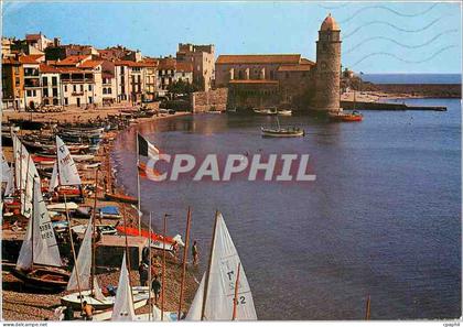 CPM Collioure La Rade L'Eglise Bateaux