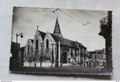 Cpsm 1966, Colombes, l'église, Hauts de Seine 92