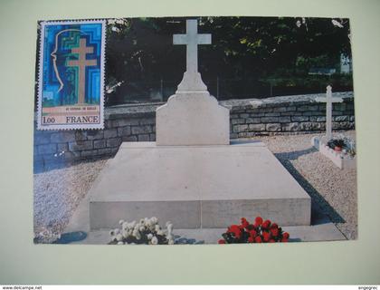 Carte Colombey les deux Eglises La Tombe du Charles de Gaulle