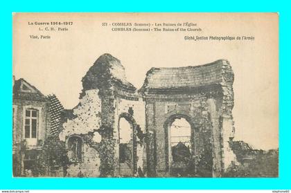 a925 / 139 80 - COMBLES Ruines de l'Eglise - Guerre 1914
