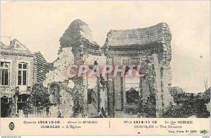 CPA Combles L'Eglise Militaria