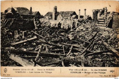 CPA Combles ruines du village (1498867)