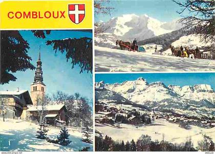 Carte Postale - 74 - Combloux - Multivues - Chevaux - Traineau - Hiver - Neige - CPM - Voir Scans Recto-Verso - Poscard