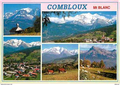 Carte Postale - 74 - Combloux - Multivues - Mont Blanc - Vaches - CPM - Voir Scans Recto-Verso - Poscard - Carta Postal