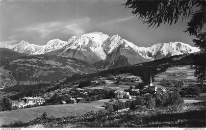 FRANCE - Combloux - Vue Générale - Mont Blanc - Village - Eglise - CP
