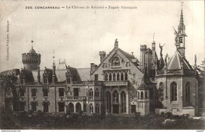 Concarneau CPA Le chateau de Keriolet Facade principale