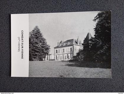 D209174 CPSM  Le bourg de Condat-sur-Vienne et le château de Chez-le-Rat