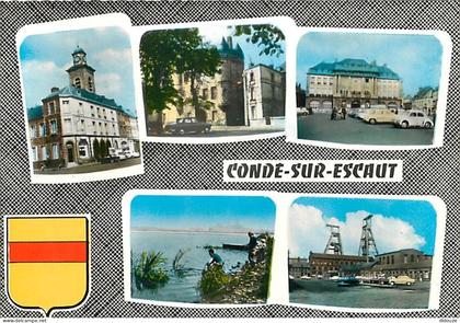 Carte Postale - 59 - Condé sur Escaut - Multivues - Automobiles - Blasons - La Fosse Ledoux - Carte Neuve - CPM - Voir S