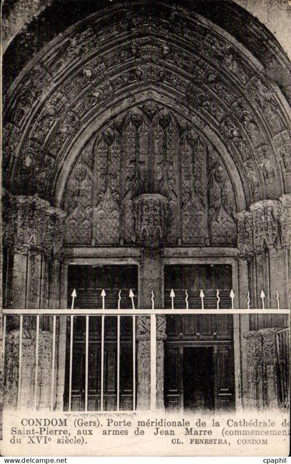 Condom - Porte de la Cathedrale - CPA