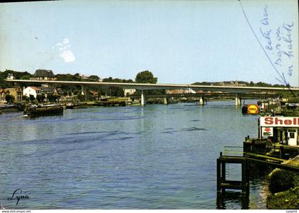 CPM Conflans Ste Honorine Yvelines La seine et le nouveau pont