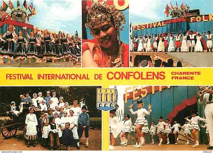 Carte Postale - 16 - Confolens - Festival international de Confolens Folklore du Monde - Lo Gerbo baudo Majorettes de Co