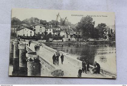 Cpa 1921, Confolens, rive gauche de la Vienne, Charente 16