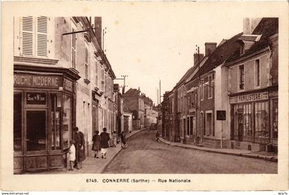 CPA Connerre Rue Nationale (1429356)