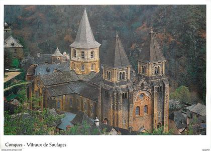 CPM Conques Vitraux de Soulages