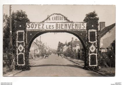 CONTRES (41 ?) - CARTE PHOTO COMICE AGRICOLE ? - A CONTRES SOYEZ LES BIENVENUS