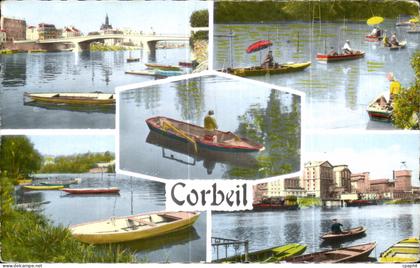 CPA Images de France Corbeil Essonnes Les bords de la Seine