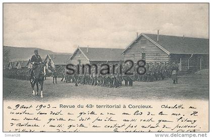 CORCIEUX - REVUE DU 43 e TERRITORIAL A CORCIEUX