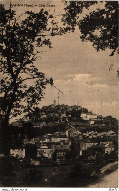 CPA CORDES coté Ouest (615077)