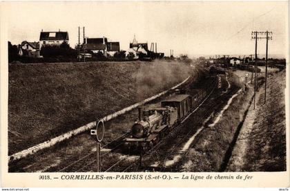 CPA CORMEILLES-en-PARISIS - La ligne de chemin de fer (380971)