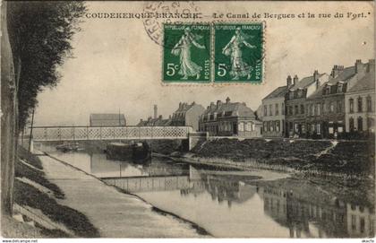 CPA COUDEKERQUE-BRANCHE - Le Canal de BERGUES (142137)
