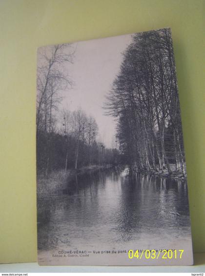 COUHE-VERAC (VIENNE) VUE PRISE DU PONT DE L'ABBAYE DE VALENCE.