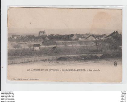 1 cpa Coulanges la Vineuse