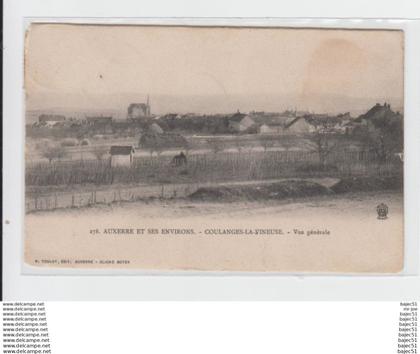 1 cpa Coulanges la Vineuse
