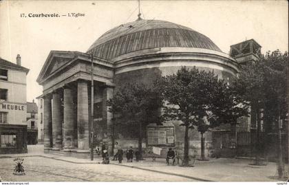 CPA Courbevoie L'eglise