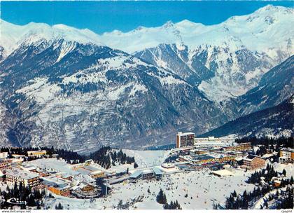 CPM Courchevel (Savoie) Centre de la Station (Vue aerienne)