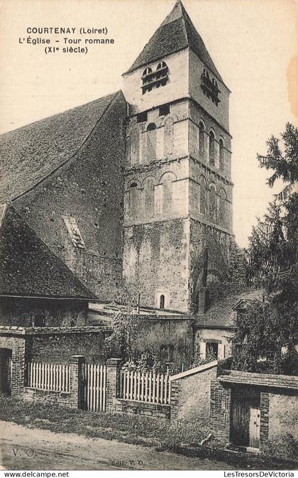 FRANCE - Courtenay - Église - Tour romane - historique - XI - VO - CPA