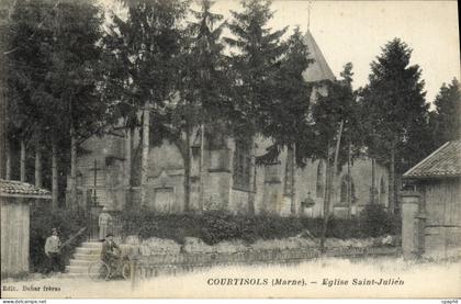 CPA Courtisols Eglise Saint Julien