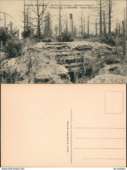 CPA Craonne La Grande Guerre - Umland WKI Unterstand 1916