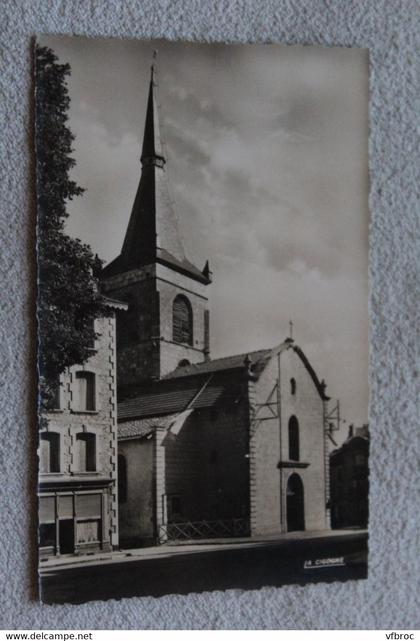 G214, Cpsm, Craponne, église paroissiale, Haute Loire 43