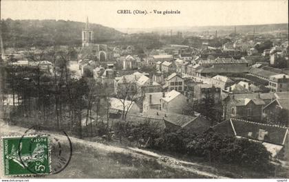 CPA Creil Oise Vue Generale
