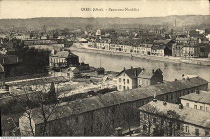 CPA Creil Panorama Nord Est