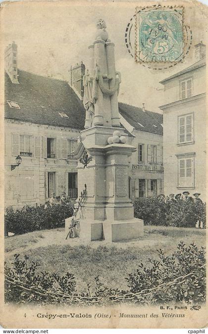 CPA Crepy en valois monuments des velerans