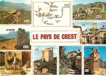 Carte Postale - 26 - Crest - Multivues - Flamme Postale de Crest - CPM - Voir Scans Recto-Verso - Poscard - Carta Postal