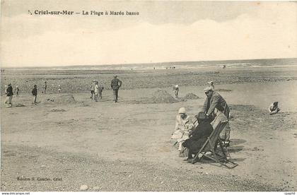 CPA Criel-sur-Mer  -  La Plage à maree basse
