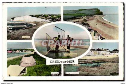 CPSM Criel sur mer Pecheurs de crevettes