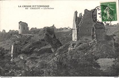 CPA Crozant Les Ruines