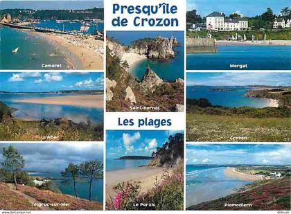 Carte Postale - 29 - Presqu'ile de Crozon - Les plages - Multivues - Flamme Postale - Voir Scans Recto Verso