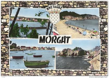 CPM Morgat vues multiples - blason