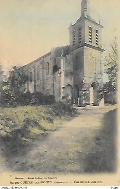 CPA Cubzac-les-Ponts Eglise St-Julien