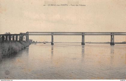 CUBZAC LES PONTS     PONT DES PIETONS