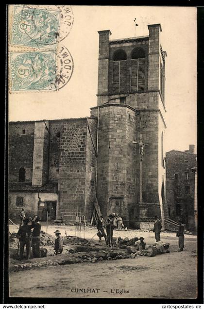 CPA Cunlhat, LEglise